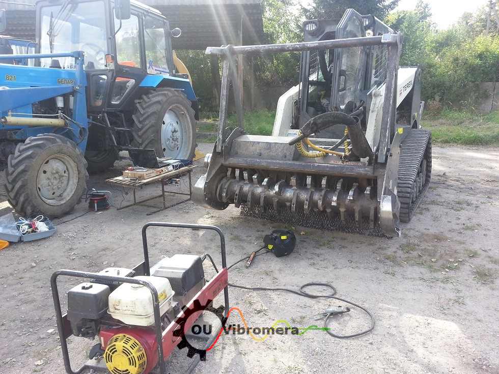 Echilibrarea unui rotor de mulcer cu aparatul Balanset-1